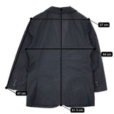 MARGARET HOWELL 578-220401 コットン ブレザー テーラードジャケット ブラック レディース マーガレットハウエル【中古】5-0726M∞