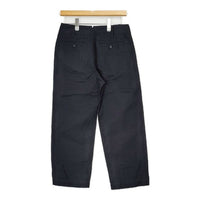 MARGARET HOWELL 578-7143007 COTTON LINEN スラックス クロップド丈 パンツ 濃紺 ネイビー レディース マーガレットハウエル【中古】5-0726M∞