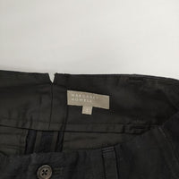 MARGARET HOWELL 578-7143007 COTTON LINEN スラックス クロップド丈 パンツ 濃紺 ネイビー レディース マーガレットハウエル【中古】5-0726M∞