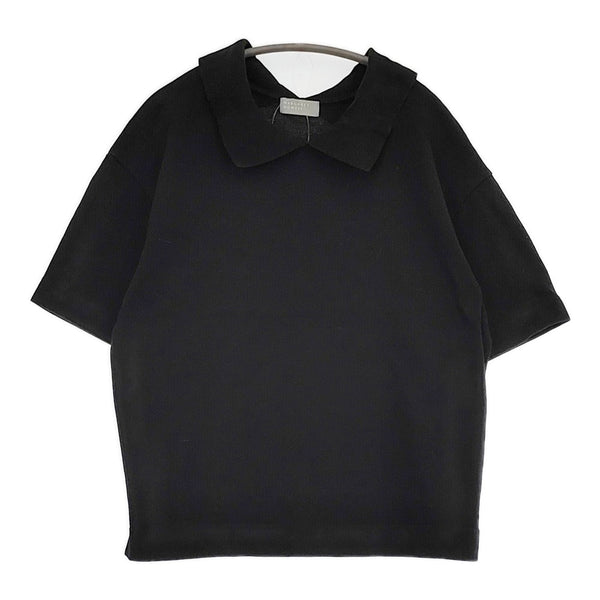 MARGARET HOWELL 578-3168004 ORGANIC COTTON PIQUE JERSEY 定価19800円 ポロシャツ 23SS 黒 レディース マーガレットハウエル【中古】5-0708S♪