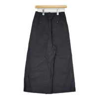 MARGARET HOWELL 578-4144001 PLAIN WEAVE COTTON LINEN 定価35200円 ワイド パンツ 24SS ブラック レディース マーガレットハウエル【中古】5-0726M∞