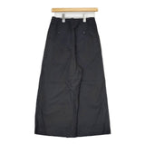 MARGARET HOWELL 578-4144001 PLAIN WEAVE COTTON LINEN 定価35200円 ワイド パンツ 24SS ブラック レディース マーガレットハウエル【中古】5-0726M∞