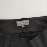 MARGARET HOWELL 578-4144001 PLAIN WEAVE COTTON LINEN 定価35200円 ワイド パンツ 24SS ブラック レディース マーガレットハウエル【中古】5-0726M∞