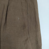MARGARET HOWELL 578-4143014 DENSE FINE LINEN POPLIN 定価37400円 パンツ 24SS ブラウン レディース マーガレットハウエル【中古】5-0726M∞