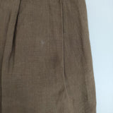MARGARET HOWELL 578-4143014 DENSE FINE LINEN POPLIN 定価37400円 パンツ 24SS ブラウン レディース マーガレットハウエル【中古】5-0726M∞