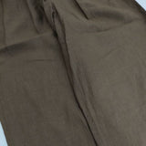 MARGARET HOWELL 578-4143014 DENSE FINE LINEN POPLIN 定価37400円 パンツ 24SS ブラウン レディース マーガレットハウエル【中古】5-0726M∞