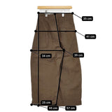 MARGARET HOWELL 578-4143014 DENSE FINE LINEN POPLIN 定価37400円 パンツ 24SS ブラウン レディース マーガレットハウエル【中古】5-0726M∞