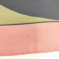 MARGARET HOWELL OUTLINE BORDER SCARF シルク 定価29700円 イタリア製 スカーフ ネイビー ピンク レディース マーガレットハウエル【中古】5-0913G◎