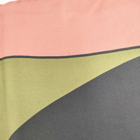MARGARET HOWELL OUTLINE BORDER SCARF シルク 定価29700円 イタリア製 スカーフ ネイビー ピンク レディース マーガレットハウエル【中古】5-0913G◎