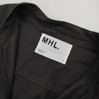 MHL. 595-4158500 ORGANIC COTTON PLAINWEAVE ワンピース 24SS ブラック レディース エムエイチエル【中古】5-0921M∞