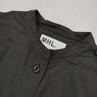 MHL. 595-4158500 ORGANIC COTTON PLAINWEAVE ワンピース 24SS ブラック レディース エムエイチエル【中古】5-0921M∞