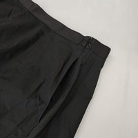 MARGARET HOWELL 578-3132001 WASHED COTTON SATIN スカート 23SS ブラック レディース マーガレットハウエル【中古】5-0921M∞