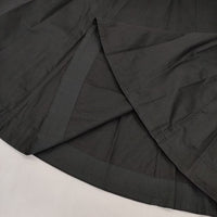 MARGARET HOWELL 578-3132001 WASHED COTTON SATIN スカート 23SS ブラック レディース マーガレットハウエル【中古】5-0921M∞