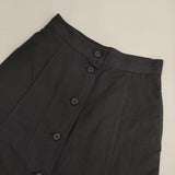 MARGARET HOWELL 578-3132030 COTTON LINEN TWILL スカート 23SS ブラック レディース マーガレットハウエル【中古】5-0922M∞