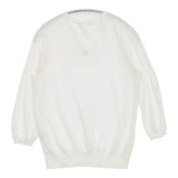 mina perhonen tasca ads8980 サイズ38 定価41800円 コットン クルーネック ニット 25SS ホワイト レディース ミナペルホネン【中古】5-0603M♪