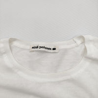 mina perhonen tasca ads8980 サイズ38 定価41800円 コットン クルーネック ニット 25SS ホワイト レディース ミナペルホネン【中古】5-0603M♪