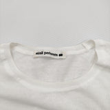 mina perhonen tasca ads8980 サイズ38 定価41800円 コットン クルーネック ニット 25SS ホワイト レディース ミナペルホネン【中古】5-0603M♪