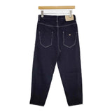 mina perhonen always テーパードデニム dn4362D 定価35200円 コットンリネン デニムパンツ ネイビー レディース ミナペルホネン【中古】5-1106G∞