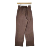MOUSSY SPRING TUCK PANTS 010DSH30-2160 063 センタープレススラックス パンツ ブラウン レディース マウジー【中古】5-1005M∞