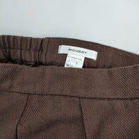 MOUSSY SPRING TUCK PANTS 010DSH30-2160 063 センタープレススラックス パンツ ブラウン レディース マウジー【中古】5-1005M∞