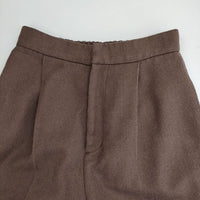 MOUSSY SPRING TUCK PANTS 010DSH30-2160 063 センタープレススラックス パンツ ブラウン レディース マウジー【中古】5-1005M∞