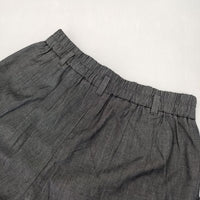 HUMAN WOMAN 未使用品 Plax デニムリラックスパンツ 077-3930601 パンツ 2023 グレー レディース ヒューマンウーマン【中古】5-0921G∞