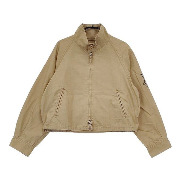 45R/45rpm ポプリンのワッペンスウィングトップ ブルゾン 定価46200円 ジャケット ベージュ レディース フォーティーファイブアールピーエム【中古】5-0807M∞