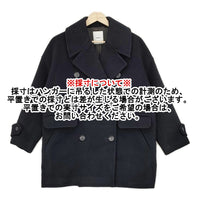 ebure ウール Pコート Ron Herman別注 2810200029 サイズ36 ピーコート ネイビー レディース エブール/ロンハーマン【中古】5-1012A◆