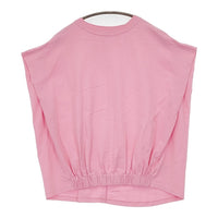 ROSE BUD 裾リブ ノースリーブTシャツ 6002113044 フレンチスリーブ カットソー ピンク レディース ローズバッド【中古】5-0622S♪
