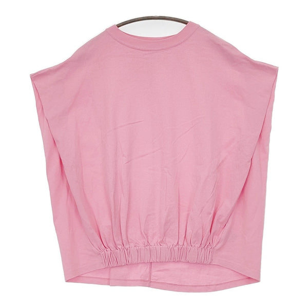ROSE BUD 裾リブ ノースリーブTシャツ 6002113044 フレンチスリーブ カットソー ピンク レディース ローズバッド【中古】5-0622S♪