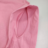 ROSE BUD 裾リブ ノースリーブTシャツ 6002113044 フレンチスリーブ カットソー ピンク レディース ローズバッド【中古】5-0622S♪