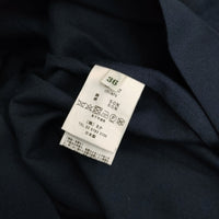 mina perhonen za3867 chiaro 36 コットンシルク プリーツ 定価93500円 ワンピース ダークネイビー レディース ミナペルホネン【中古】5-0603M♪