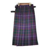 O'NEIL OF DUBLIN 新品 CLASSIC LONG KILT 両脇ベルト後プリーツスカート ロング パープル レディース オニールオブダブリン【中古】5-0603T♪