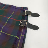 O'NEIL OF DUBLIN 新品 CLASSIC LONG KILT 両脇ベルト後プリーツスカート ロング パープル レディース オニールオブダブリン【中古】5-0603T♪