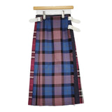 O'NEIL OF DUBLIN キルトスカート ウールコンビネーション パッチワーク レギュラー ピンク レディース オニールオブダブリン【中古】5-0603T♪