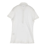 45R/45rpm うすうすハチノスカノコポロ 3 定価16500円 ポロシャツ ホワイト レディース フォーティーファイブアールピーエム【中古】5-0622S♪