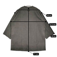 M.I.D.A. 新品 14/天竺丸胴７部袖T-SH サイズ48 定価8580円 M221500 Ｔシャツ カットソー チャコールグレー メンズ ミダ【中古】5-0610M♪#
