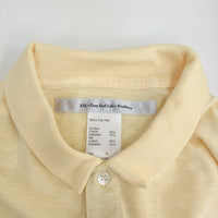 EEL 新品 Short Top Polo ショートトップポロ サイズM 定価15950円 E-24517 ポロシャツ イエロー メンズ イール【中古】5-0610S♪