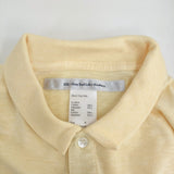 EEL 新品 Short Top Polo ショートトップポロ サイズM 定価15950円 E-24517 ポロシャツ イエロー メンズ イール【中古】5-0610S♪
