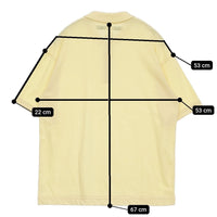 EEL 新品 Short Top Polo ショートトップポロ サイズM 定価15950円 E-24517 ポロシャツ イエロー メンズ イール【中古】5-0610S♪