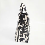 TEMBEA 新品 PAPER TOTE S ANDREAS PVC 定価19800円 トートバッグ ブラック ホワイト レディース テンベア【中古】5-0809G◎#