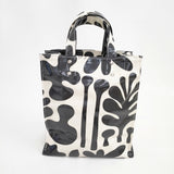 TEMBEA 新品 PAPER TOTE S ANDREAS PVC 定価19800円 トートバッグ ブラック ホワイト レディース テンベア【中古】5-0809G◎#