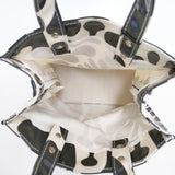 TEMBEA 新品 PAPER TOTE S ANDREAS PVC 定価19800円 トートバッグ ブラック ホワイト レディース テンベア【中古】5-0809G◎