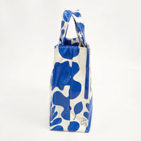 TEMBEA 新品 PAPER TOTE S ANDREAS PVC 定価19800円 トートバッグ ブルー ホワイト レディース テンベア【中古】5-0809G◎#