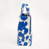 TEMBEA 新品 PAPER TOTE S ANDREAS PVC 定価19800円 トートバッグ ブルー ホワイト レディース テンベア【中古】5-0809G◎