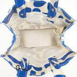 TEMBEA 新品 PAPER TOTE S ANDREAS PVC 定価19800円 トートバッグ ブルー ホワイト レディース テンベア【中古】5-0809G◎