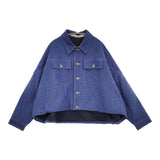COGTHEBIGSMOKE 新品 KIARA JEAN JACKET ワイドデニム裏キルティング ジャケット ブルー レディース コグ ザ ビッグスモーク【中古】5-0912T♪