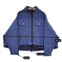 COGTHEBIGSMOKE 新品 KIARA JEAN JACKET ワイドデニム裏キルティング ジャケット ブルー レディース コグ ザ ビッグスモーク【中古】5-0912T♪