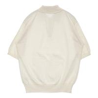 KAPTAIN SUNSHINE 新品 Cotton Knit Polo Shirt 34 定価28600円 ニット ポロシャツ エクリュ レディース キャプテン サンシャイン【中古】5-0708S♪