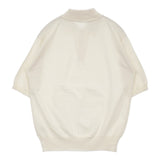 KAPTAIN SUNSHINE 新品 Cotton Knit Polo Shirt 34 定価28600円 ニット ポロシャツ エクリュ レディース キャプテン サンシャイン【中古】5-0708S♪